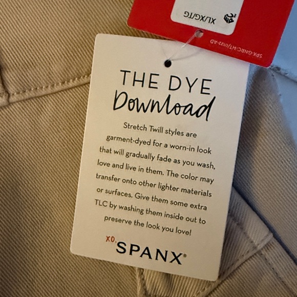 SPANX Strwrch Twill cropped wide leg pants in bone. NWT. Retail 128 - Picture 4 of 8